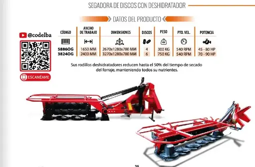 [3824OG] SEGADORA 6 DISCOS DESHIDRATADORA 